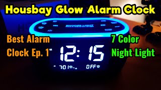 Housbay Glow Digital Alarm Clock FM Radio and 7 Color Night Light Review! Best Alarm Clock Ep. 1! ⏰ screenshot 5