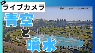 ウェザーニュース - 【青空LiVE】青空と噴水ライブカメラ／はままつフラワーパークの様子 2024年5月14日(火)