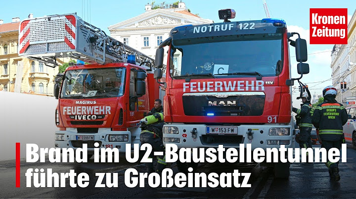 Brand im U2-Baustellentunnel führte zu Großeinsatz | krone.tv NEWS