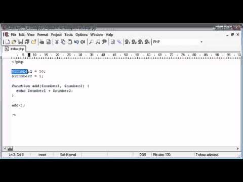 Beginner PHP Tutorial - 31 of 200 - Functions with Arguments (www.dynamicwebart.com)
