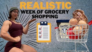 REALISTIC WEEK OF GROCERIES FOR ONE