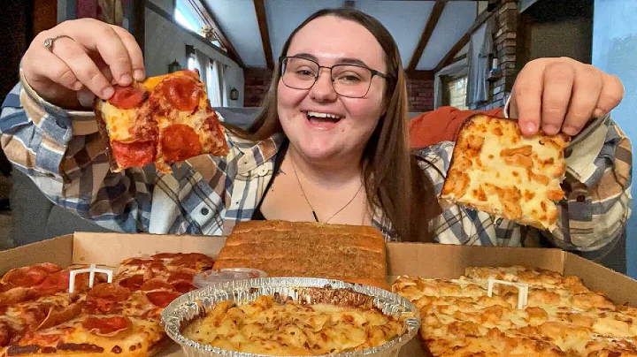 Pizza Hut MUKBANG! Pepperoni Pizza, Grilled Chicke...