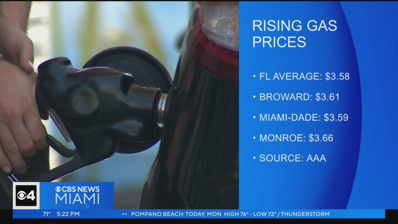 Florida gas prices jumped more than a dime last week - YouTube