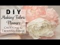 Flower Making Basics Part 1-  Choosing and Treating the Fabric + FREE PDF Peony Template