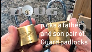 Guard Padlocks Father/Son pair 833/834 picked for #stocklocksunday [46]