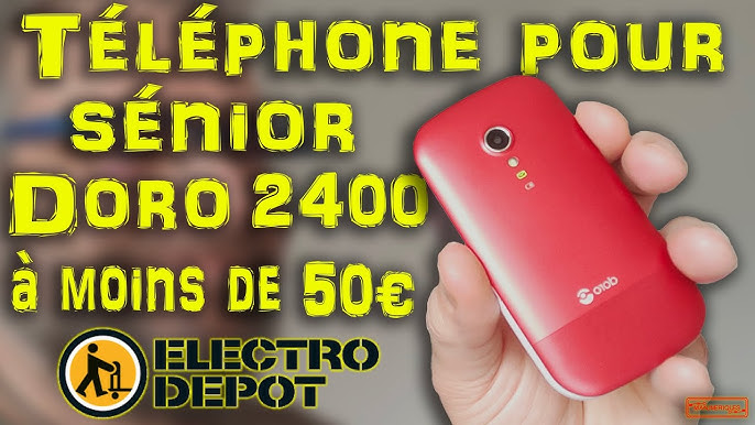 Doro 5860 Téléphone Senior Blanc/Noir Gratuit