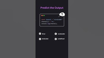 Predict the output 💻 #javascript #interview #questions