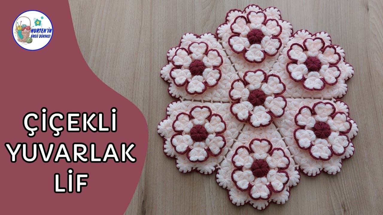 Çiçekli Yuvarlak Lif Modeli Yapılışı |lif modelleri ve yapılışları,lif örnekleri,takım lif modelleri