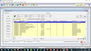 Matters – The MATTER TRANSACTIONS screen