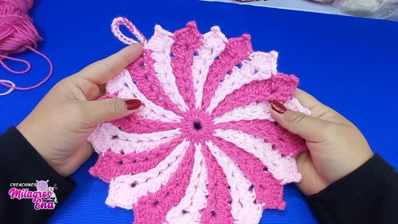 Manualidad N° 56 AGARRADERAS a crochet SUPER FACILES DE TEJER paso a paso para sus cocinas