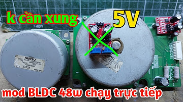 Cách mod chạy trực tiếp motor BLDC 48w sd 1 nguồn điện | mod runs directly on brushlees 48w motor