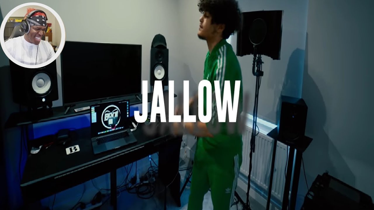 KSI REACTS TO JALLOW POPPIN CHALLENGE