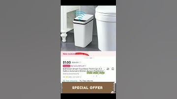 Smart Trash Can Deal: Automatic Motion Sensor Bin for $1?#smarttrashcan #bathroomgadgets