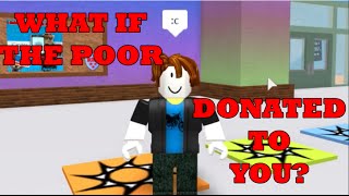 What If The Poor Donated To You Roblox Social Experiment Youtube - would you adopt mal from disney descendants roblox social experiment