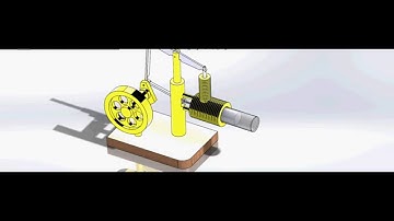 Stirling engine 3D design CAD 2.0 l SOLIDWORKS 2015-2016 edition l "How to build a stirling engine"