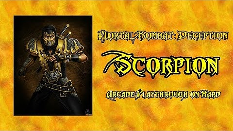 Mortal Kombat: Deception (PS2) - Scorpion - Arcade Playthrough on Hard