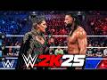 WWE 2K25 LIVE GAMEPLAY : ROMAN REIGNS  VS BELLE WWE SMACK DOWN MATCH PART-01