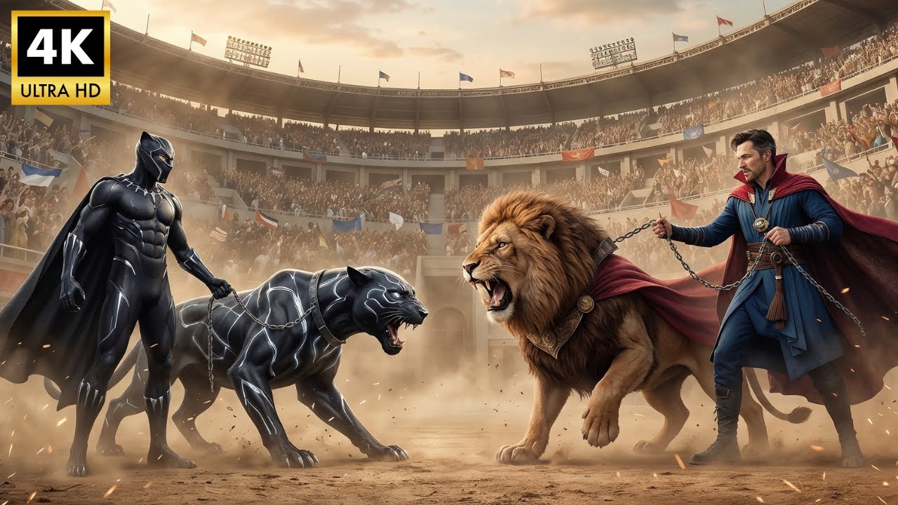 Doctor Strange’s Lion Vs Monster Panther | Real Arena Showdown | Epic Arena Deathmatch