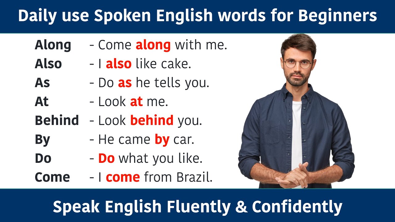 Daily Use Spoken English Words For Beginners Most Common Words In Daily Use Spoken English Words For Beginners Most Common Words In