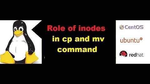 How inodes works with copy and move command in Redhat Linux