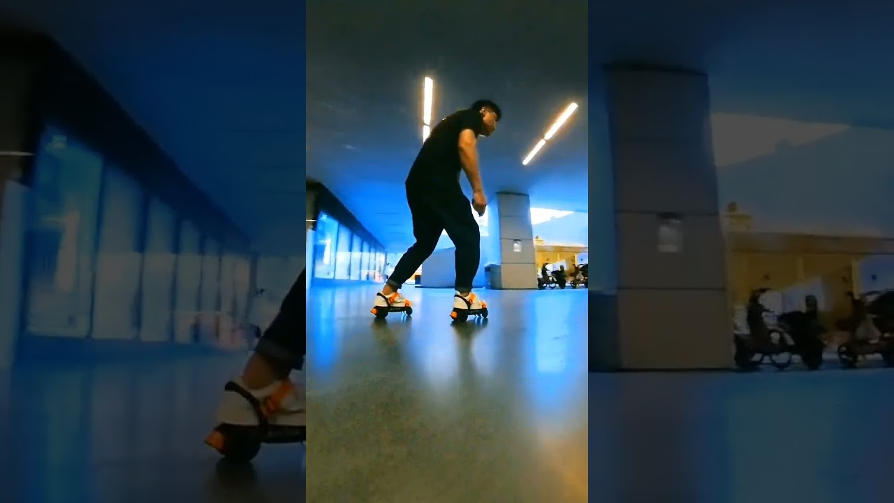 Feel the flexibility of AIRTRICK e-skates at low viewing angles