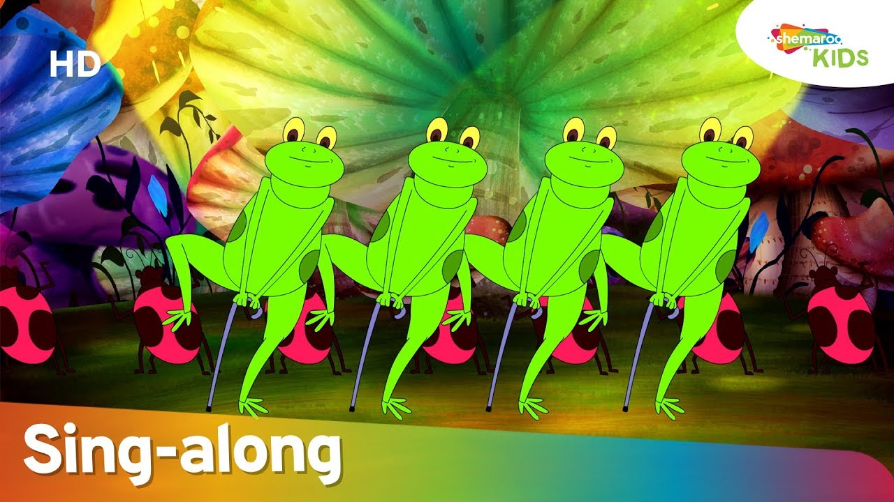 Five Little Speckled Frogs (HD) | Popular Nursery Rhyme With Lyrics ...