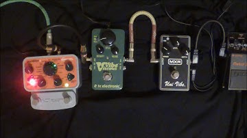 MXR Uni-Vibe Vs. TC Viscous Vibe Vs.Source Audio Orbital Modulator VIBE Shootout Part 4