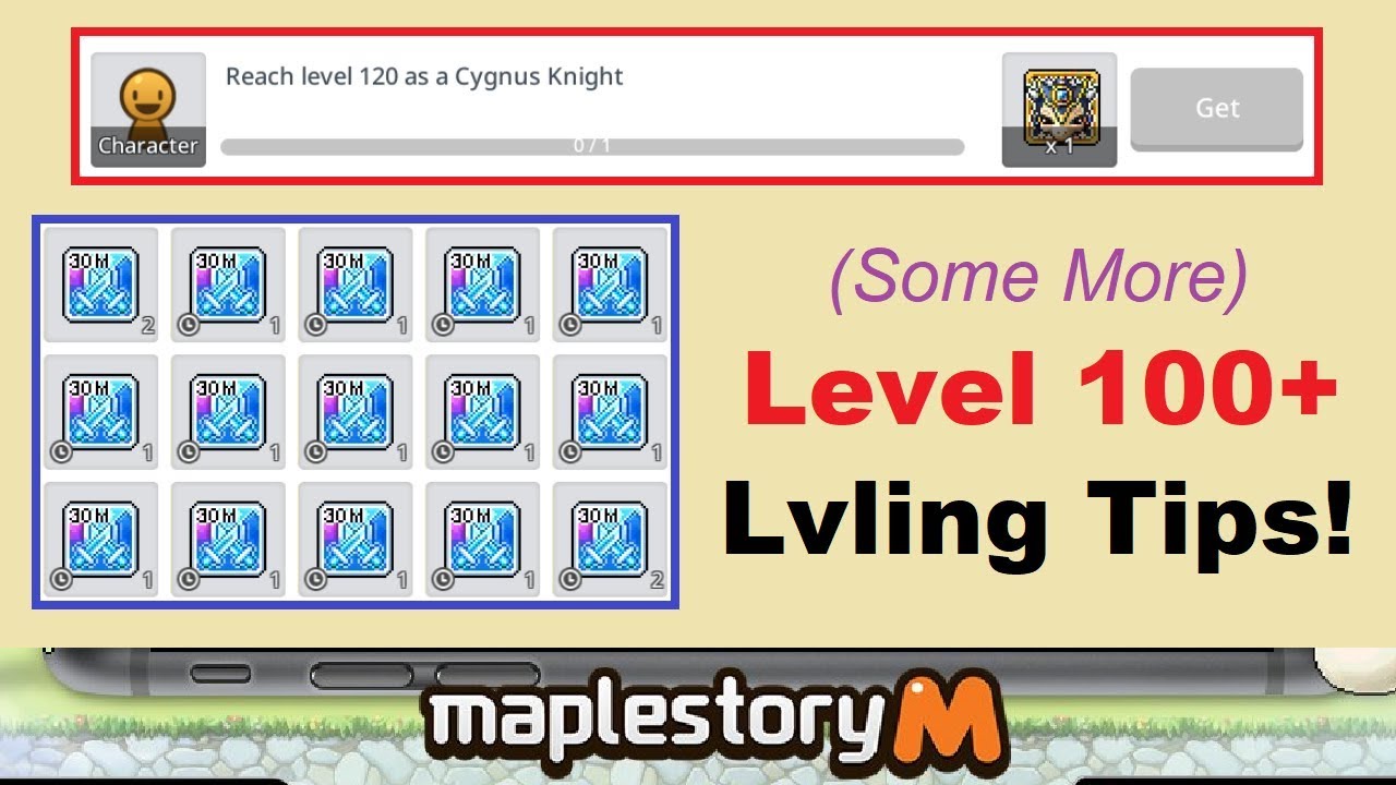 Trying To Get Level 120 Leveling Tips For Lvl 100 Maplestory M Youtube