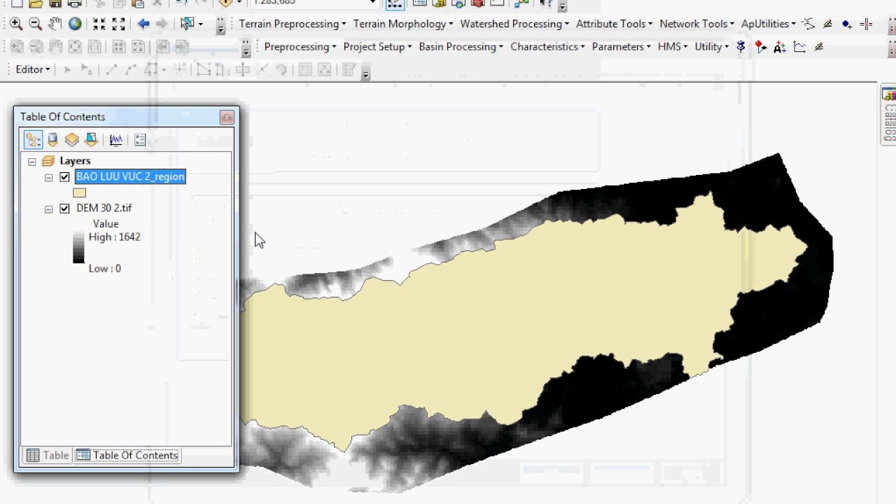 How to clip DEM in ArcGIS - Hướng dẫn cắt DEM trong Arcgis - YouTube