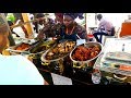 African food from Nigeria tasted in London streets. Street food in London Peckham