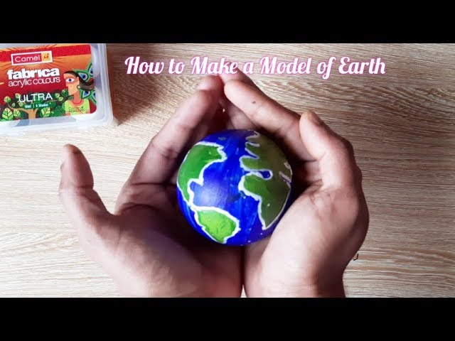 How to make a Globe using ball - DIY / Earth model making 