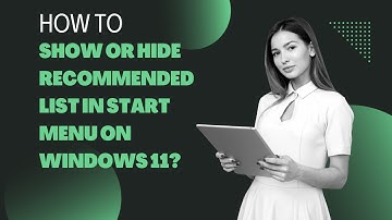 How to Show or Hide Recommended List in Start Menu on Windows 11 | GearUpWindows Tutorial