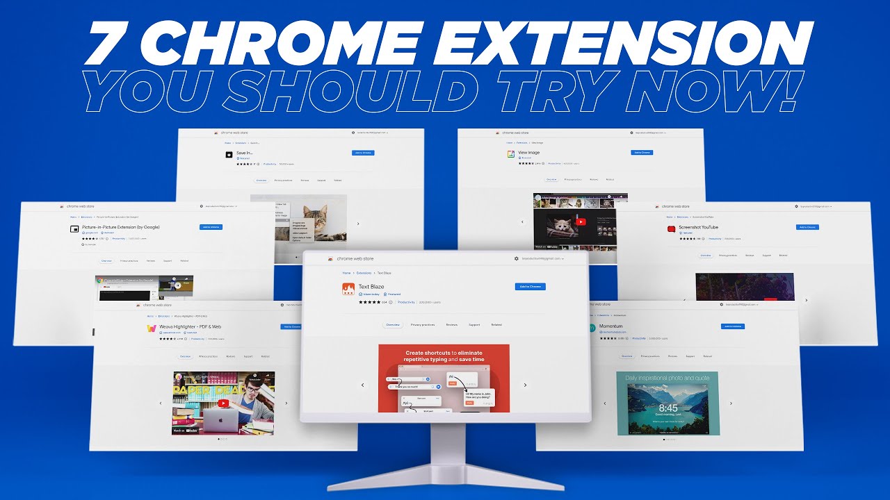 7 Chrome Extension You Should Try Now! - YouTube