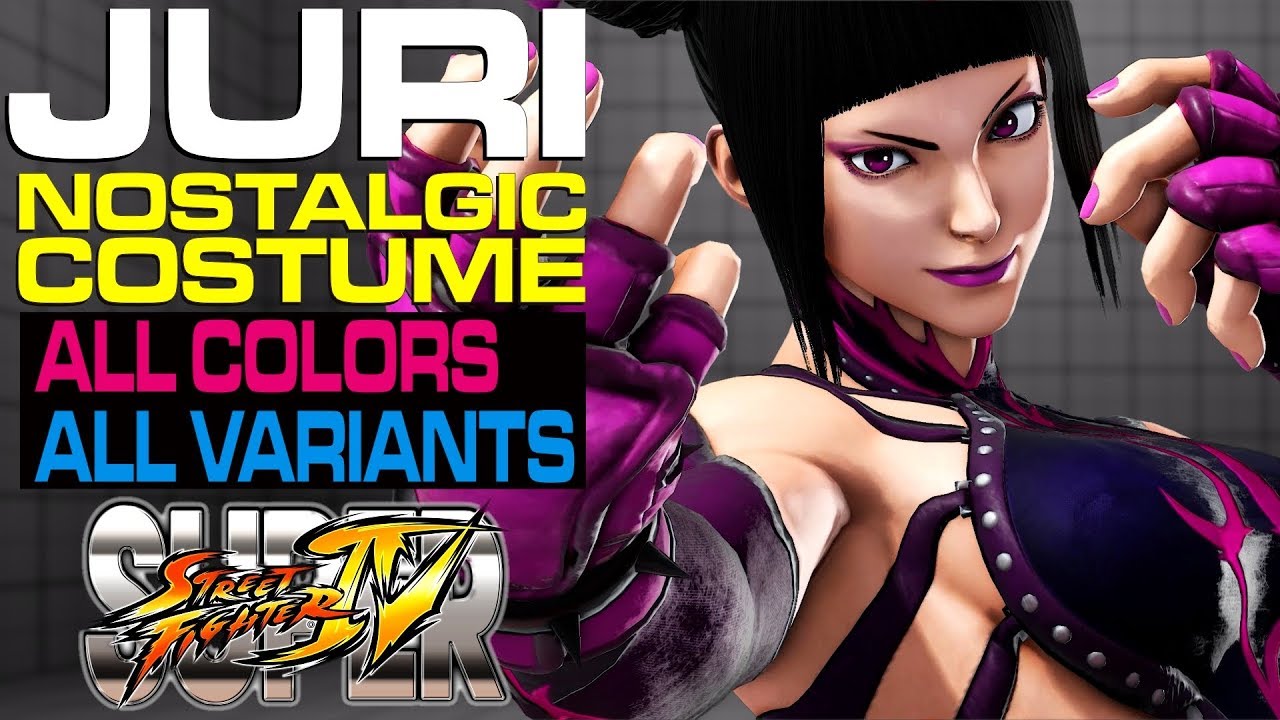 スト５ コスチュームノスタルジックジュリ すべての色とバリアント Sfv Juri Nostalgic Costume All Colors And Variations Youtube