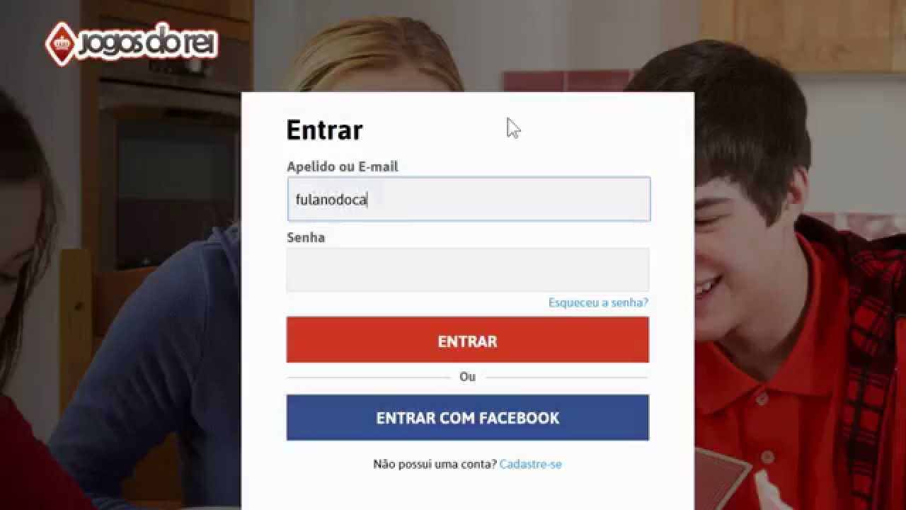 Como entrar com minha conta no Jogos do Rei – Jogos do Rei - Central de  Ajuda