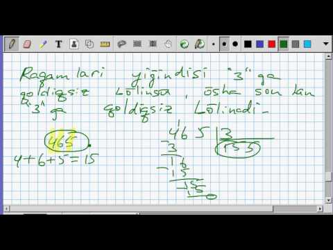 Sonlarni karralisi. Matematika 6-sinf. 2-dars