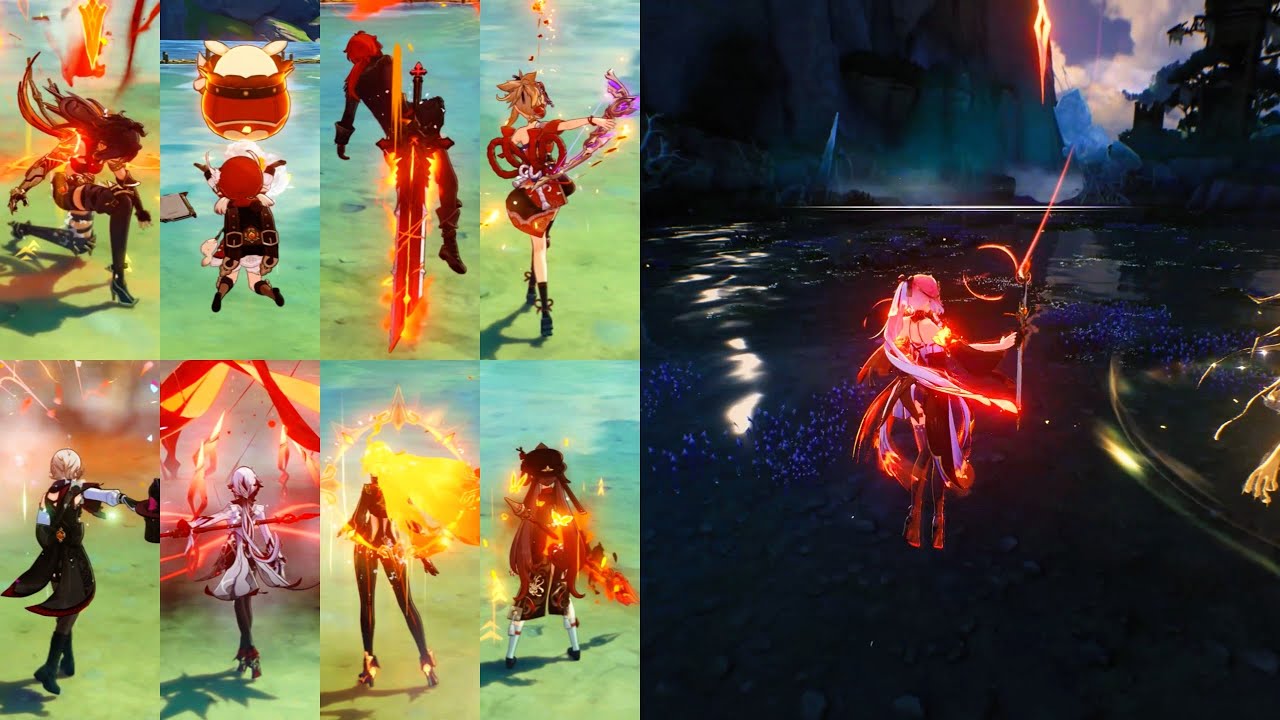 Can Genshin's 5 star Pyro character skill beat Changli's intro skill?