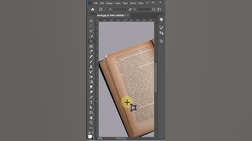 Change the perspective of page under 10 sec in Photoshop #photoshopshorts #graphicdesign2024 #shorts