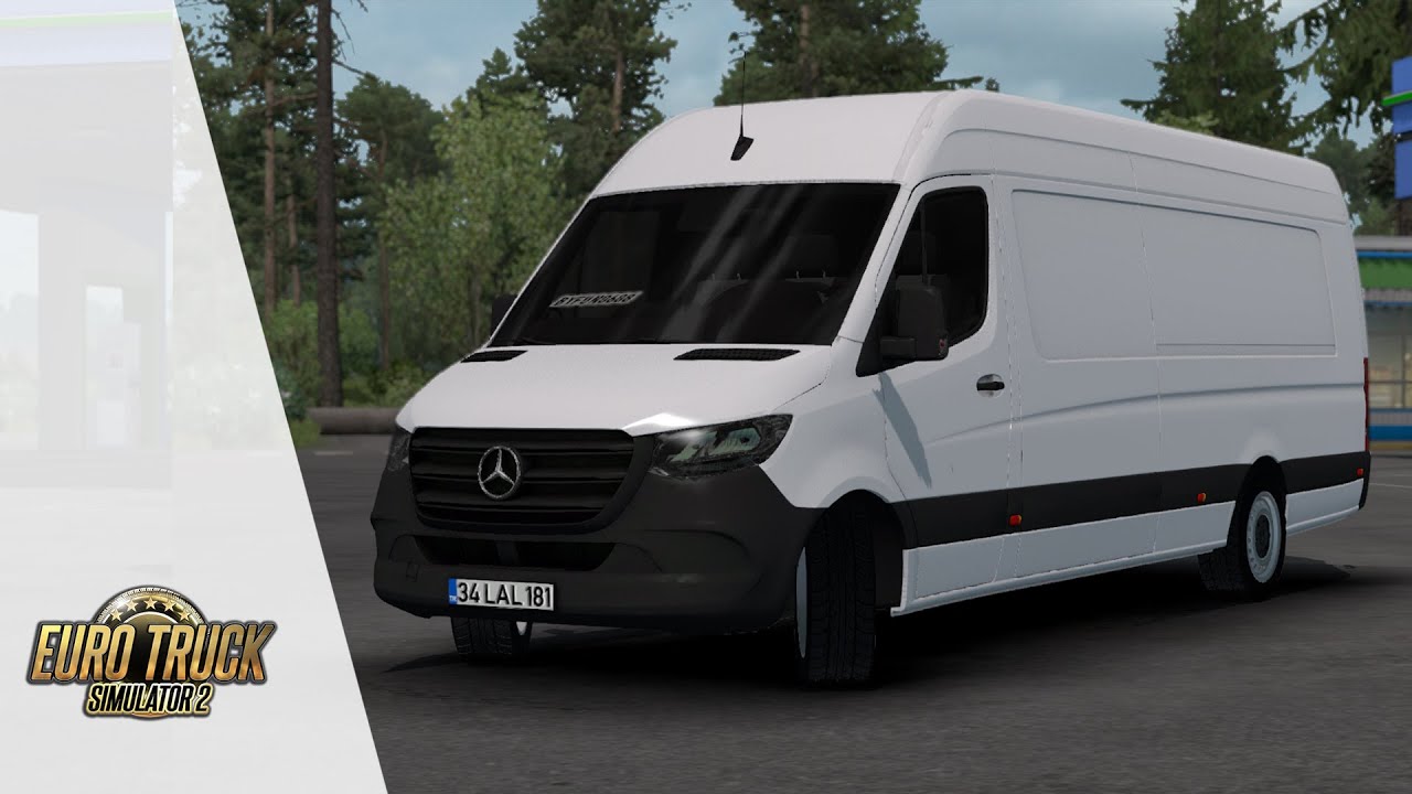 Спринтер 2019. Мерседес Спринтер для етс 2. Mercedes Benz Sprinter 2019 ets2. Mercedes Sprinter Mod. Мерседес Спринтер для етс 2 1.22.8.