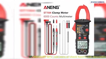 ✔️ANENG ST184 Digital Clamp Multimeter Meter 6000 Counts Professional Tr