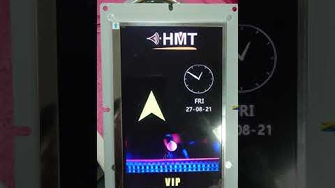 7" Multimedia TFT LCD Display - Layout with Clock Face, Video Displaying & Tenant Logo