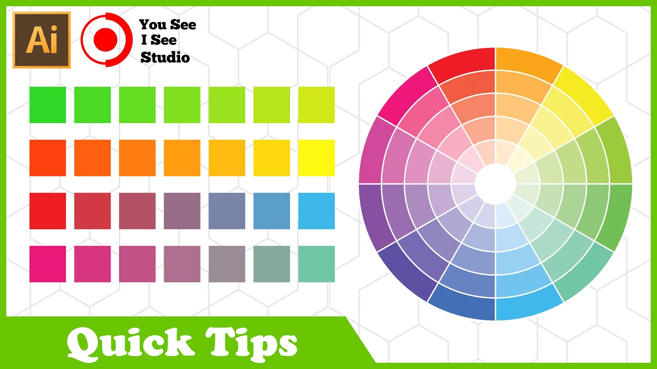 Tutorial cara membuat palet warna  gradasi gradient color 