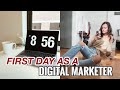 First day as a full time digital marketer  day in my life in digital marketing  vlogmas day 15