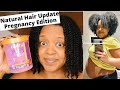 NATURAL HAIR PREGNANCY ROUTINE and UPDATE + CANTU GRAPESEED FIRST IMPRESSIONS | THE CURLY CLOSET