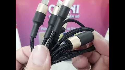 Cáp sạc 3 đầu Hoco X26 Lightning Micro USB Type-C - GIÁ 96.000N