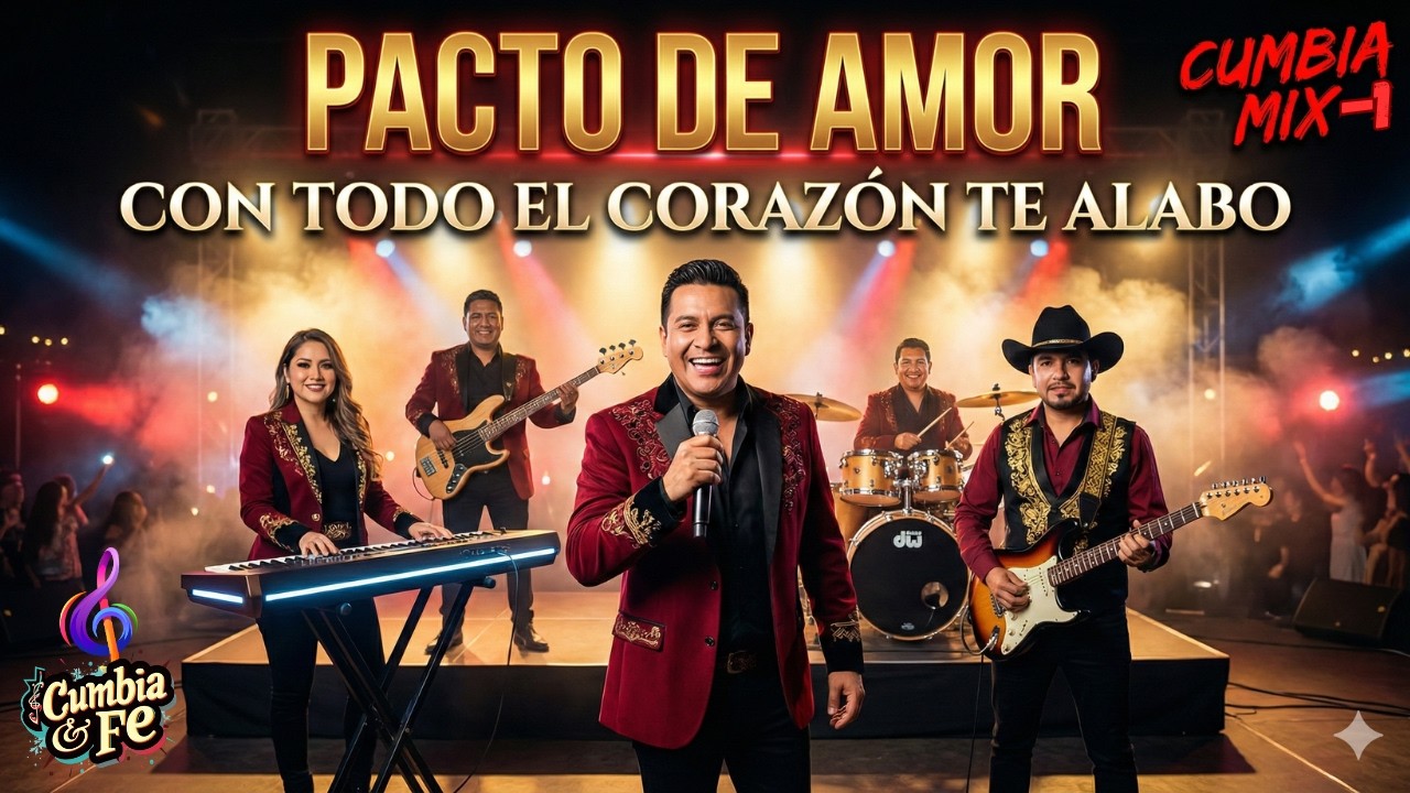 Pacto de Amor - Con Todo El Corazón Te Alabo | Cumbia Cristiana Mix 2026