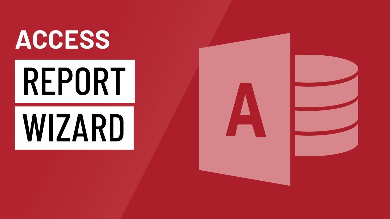 ⁣Access: Using the Report Wizard