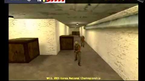 WCG 2005 KOREA NF- CS Round8 1 Match: quakeForever vs MaveNCrew