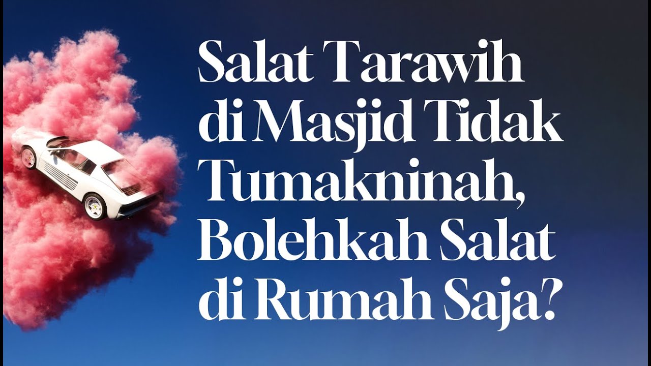 ⁣Salat Tarawih di Masjid Tidak Tumakninah, Bolehkah Salat di Rumah Saja?