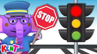 Traffic Safety Song | Nursery Rhymes & Baby Songs | Learning Videos For Kids @KENTTHEELEPHANT